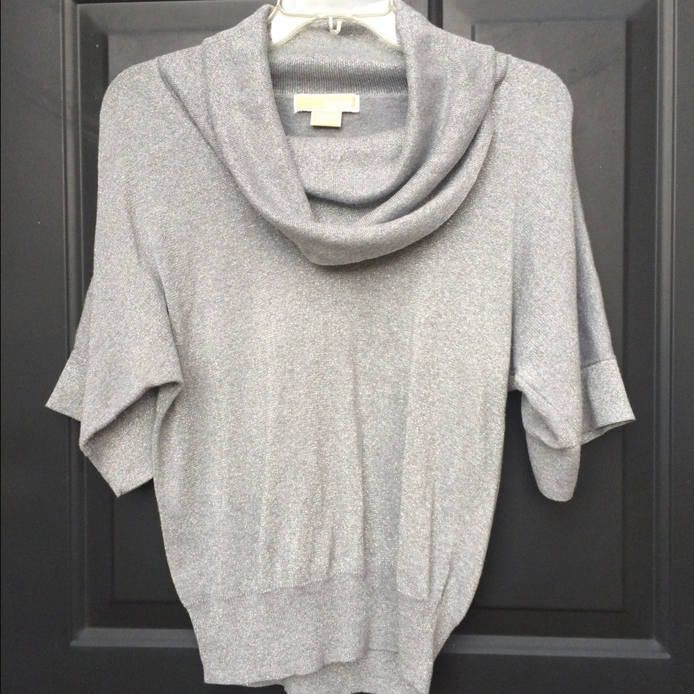 Michael Kors Silver‎ Cowl Neck Top
